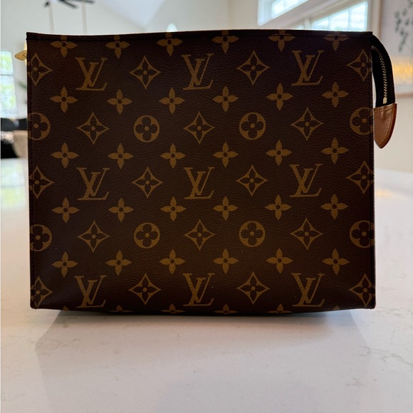 Louis Vuitton Brown Monogram Toiletry Pouch - Picture 2 of 5